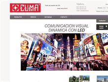 Tablet Screenshot of cuma.es